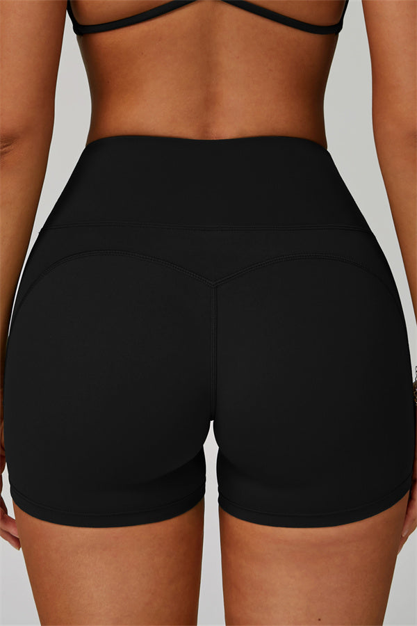 The Bold Cross Back Sports Bra Shorts 2-Piece Set