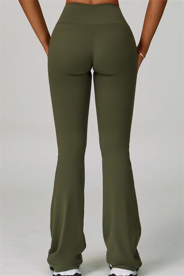 The Bold Halter Sports Bra Flared Leggings 2-Piece Set