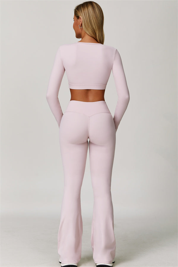 The Lavish Long Sleeve Cut-out Crop Top