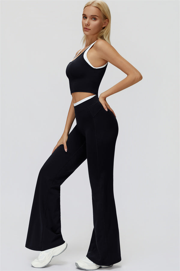 The Canyon Crop Tank Flared Leggings 2-Piece Set
