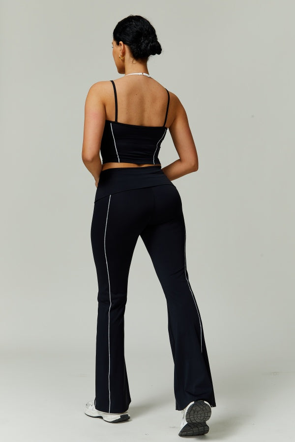 The Radiant Crop Top Flares 2-Piece Set