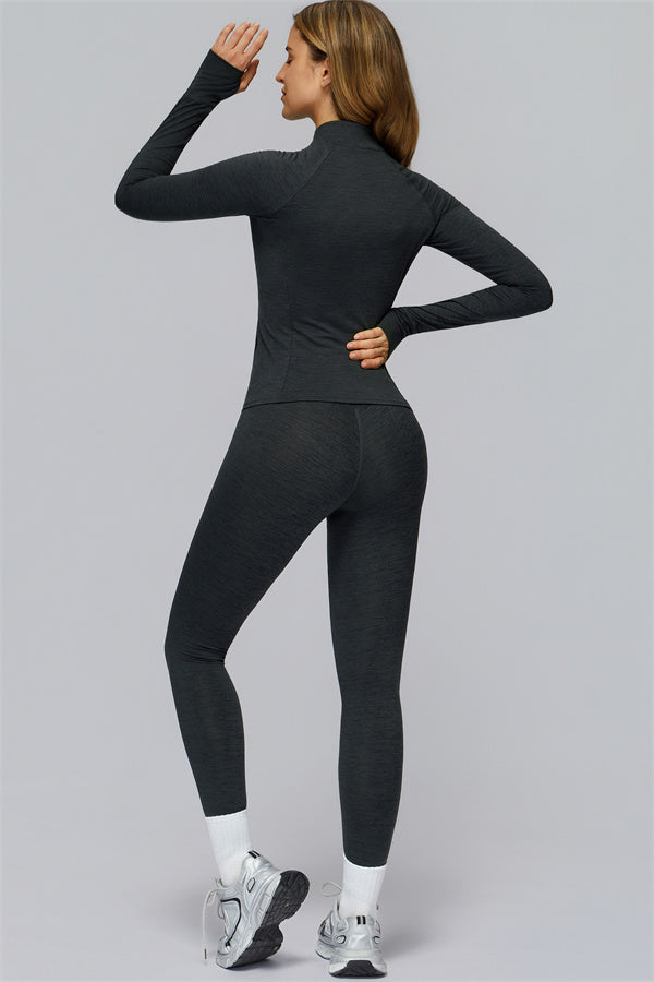 The Radiance Jacket Racerback Sports Bra Leggings 3-Piece Set