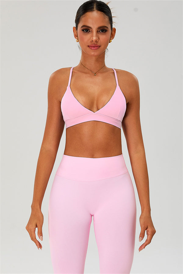 The Ember Sports Bra Leggings 2-Piece Set Vanilla