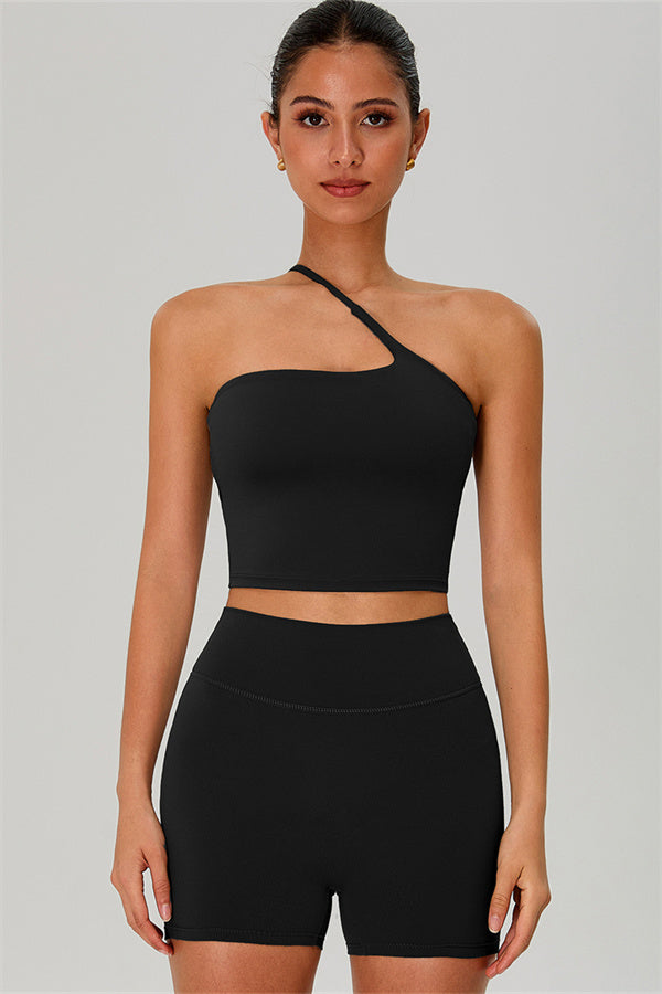 The Jewel One-Shoulder Crop Top