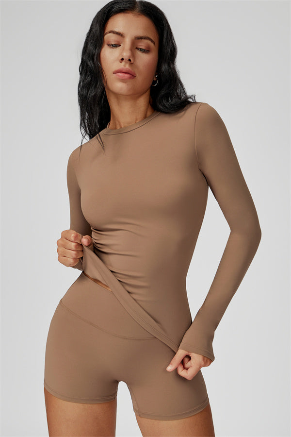 The Oasis Long Sleeve T-shirt Shorts 2-Piece Set