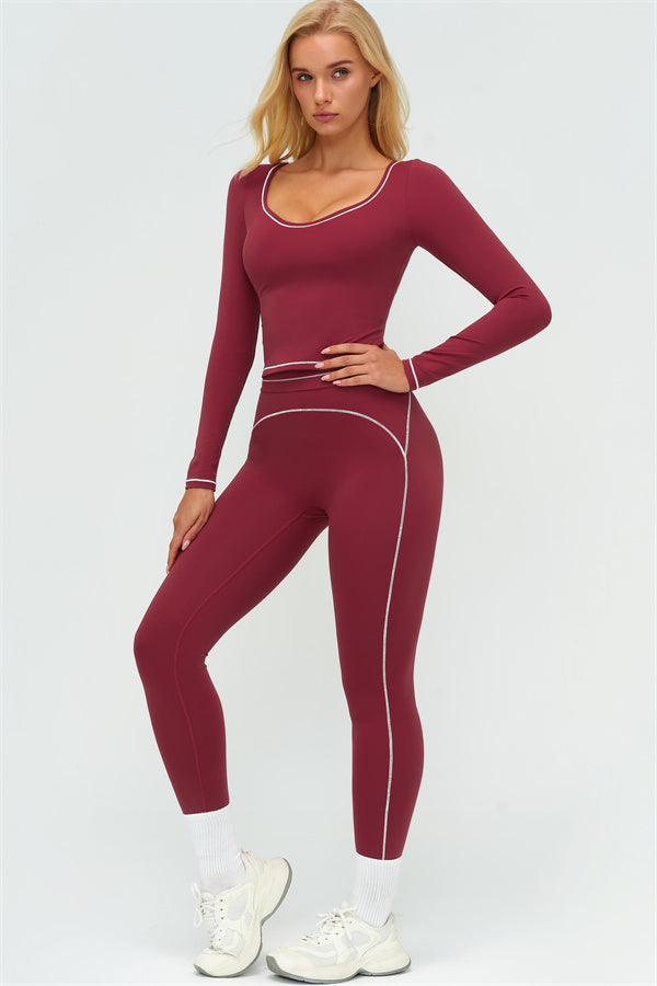 The Amara Long Sleeve T-shirt Leggings 2-Piece Set