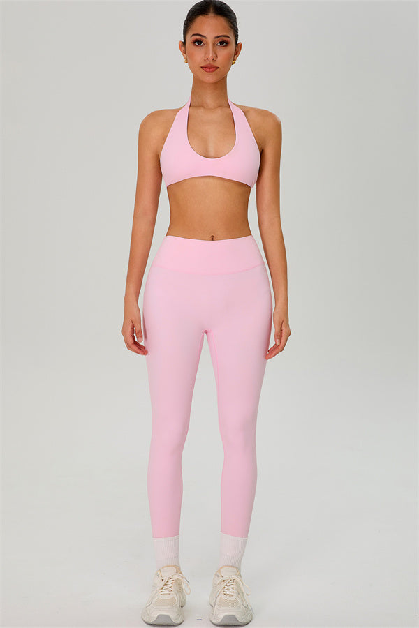 The Solid Sports Bra Leggings 2-Piece Set