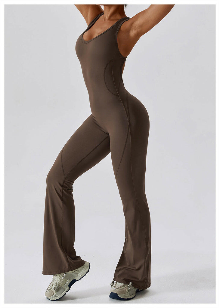 Lea Sculpt Flared Jumpsuit