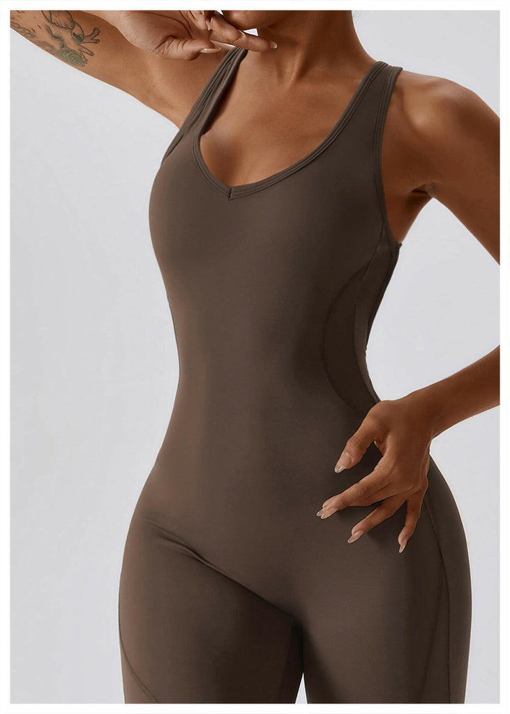 Lea Sculpt Flared Jumpsuit
