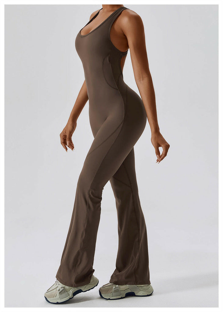 Lea Sculpt Flared Jumpsuit