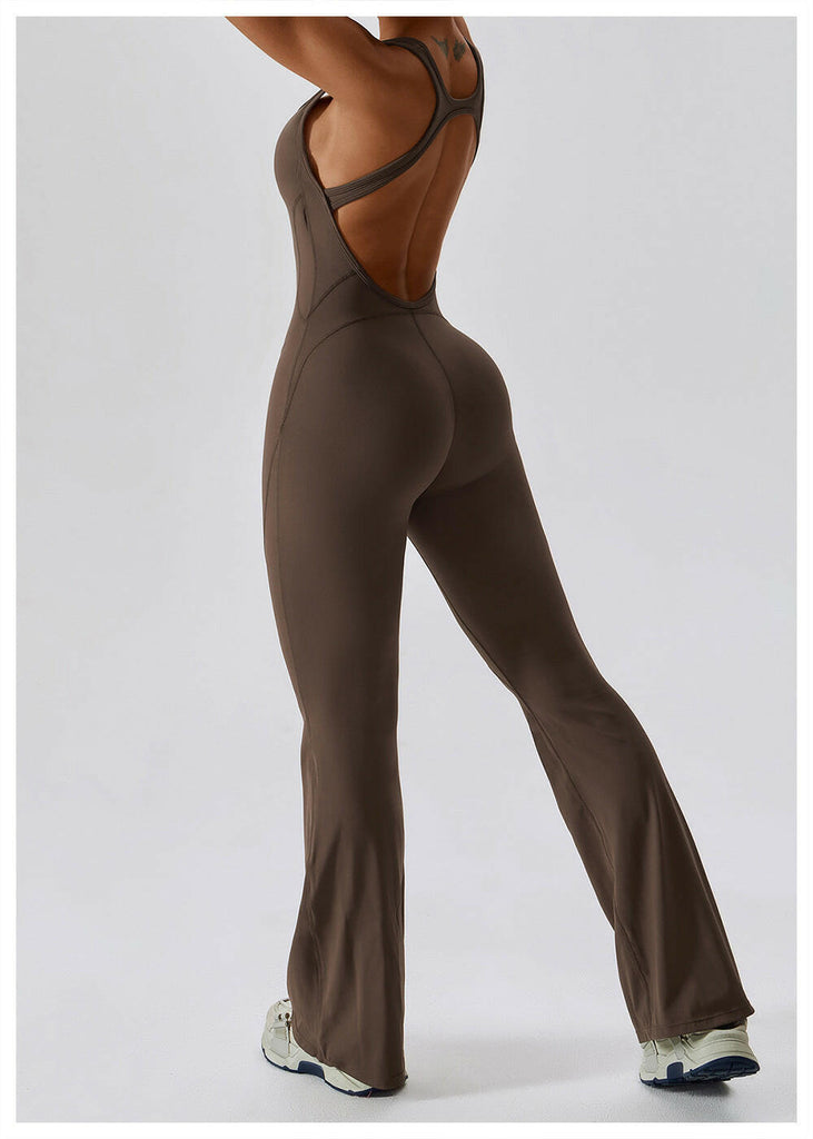 Lea Sculpt Flared Jumpsuit