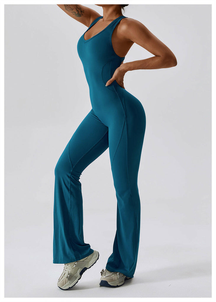 Lea Sculpt Flared Jumpsuit
