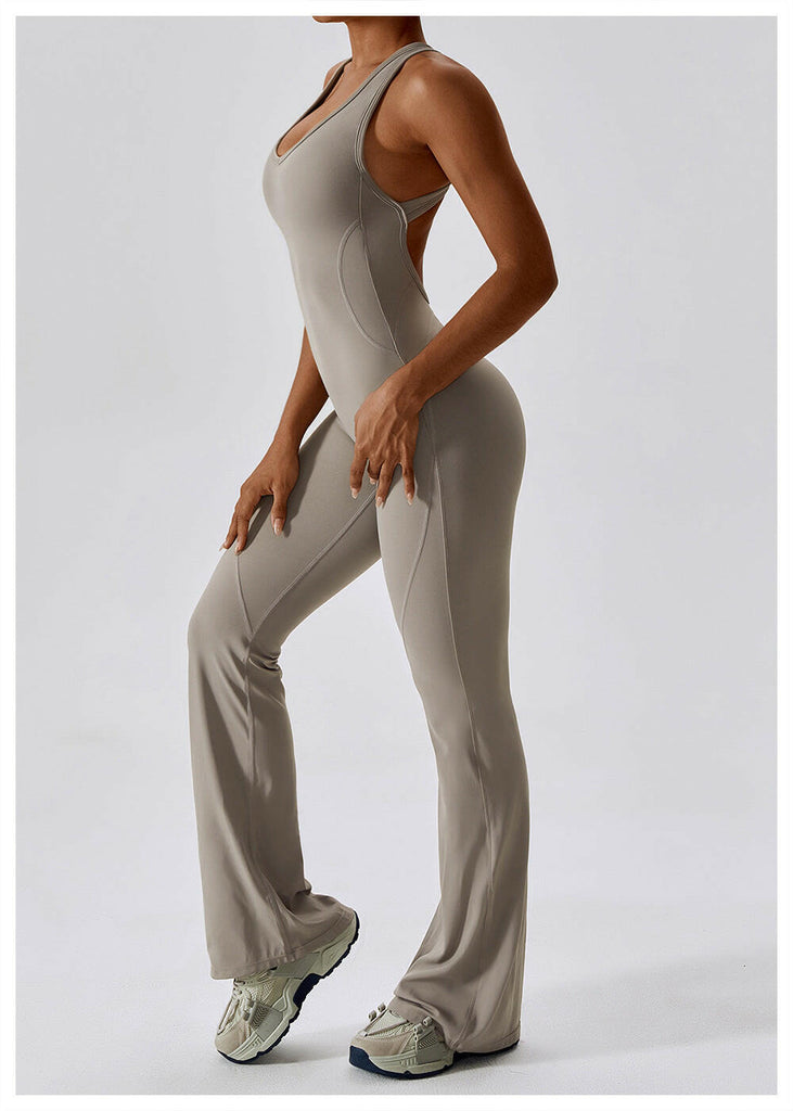 Lea Sculpt Flared Jumpsuit