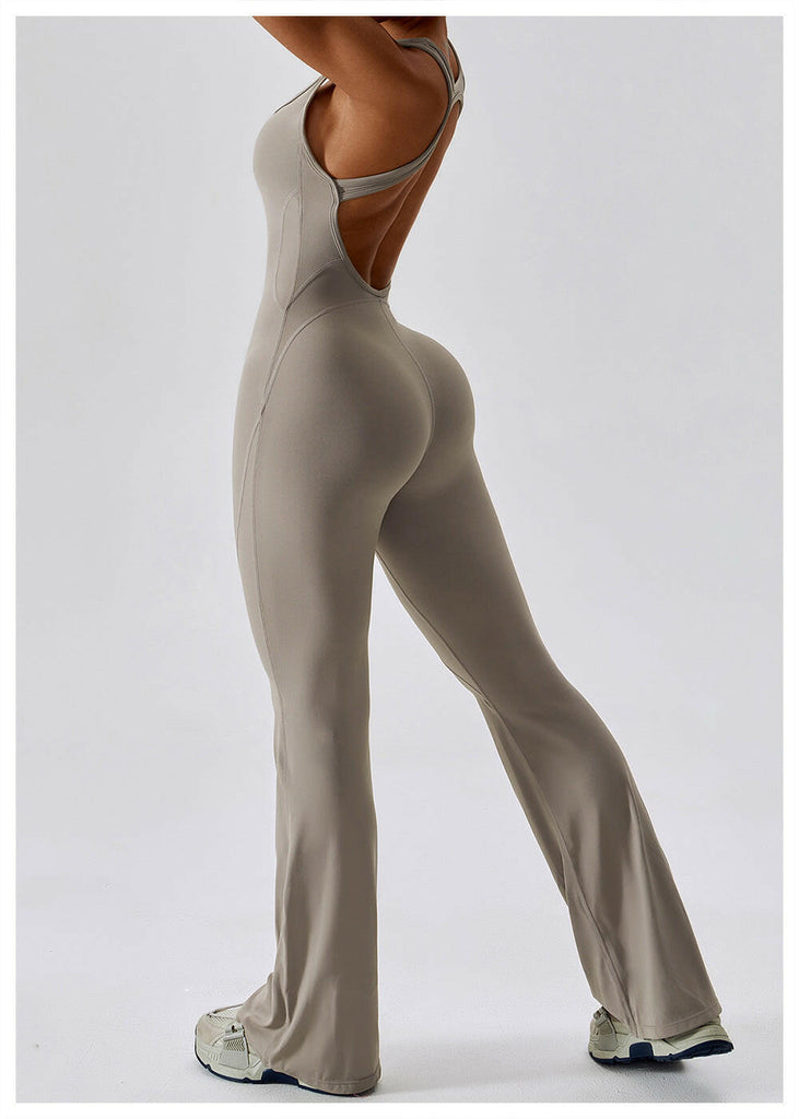 Lea Sculpt Flared Jumpsuit
