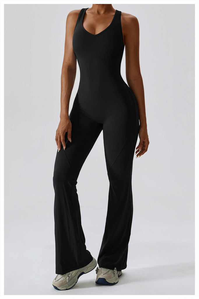 Lea Sculpt Flared Jumpsuit