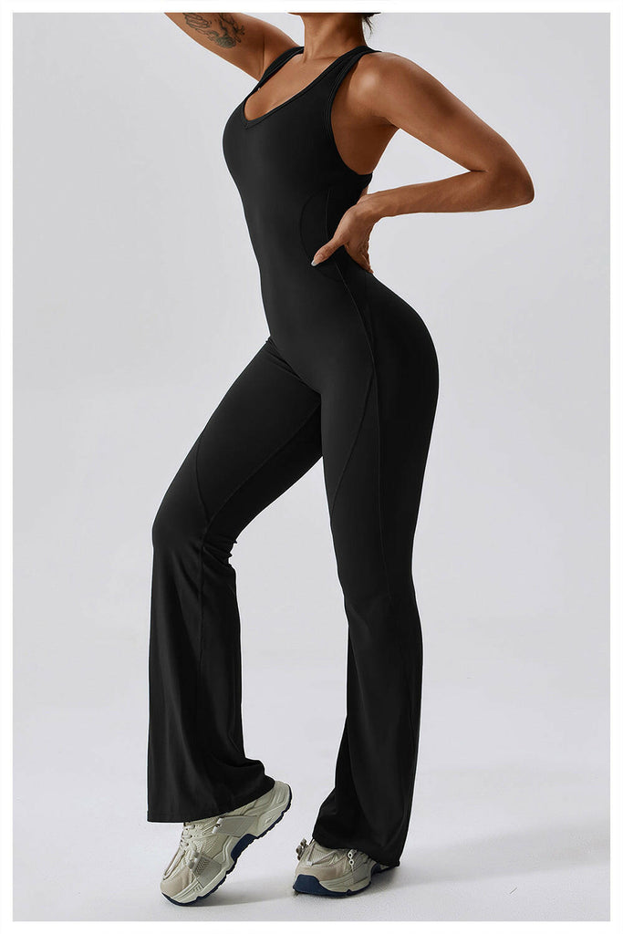 Lea Sculpt Flared Jumpsuit