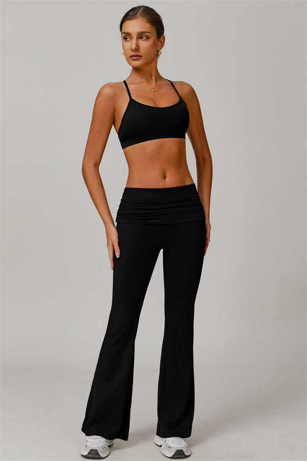 The Juno Star Sports Bra Flared Leggings 2-Piece Set
