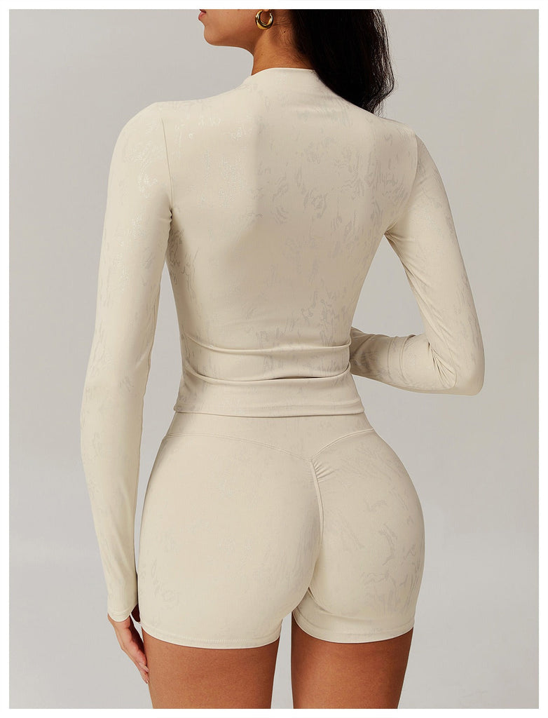 Kay Turtleneck Longsleeve Top & Shorts Set