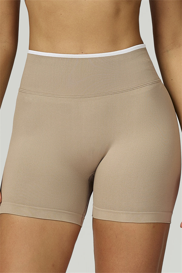 The Prime Line Long Sleeve Crop Top Shorts 2-Piece Set