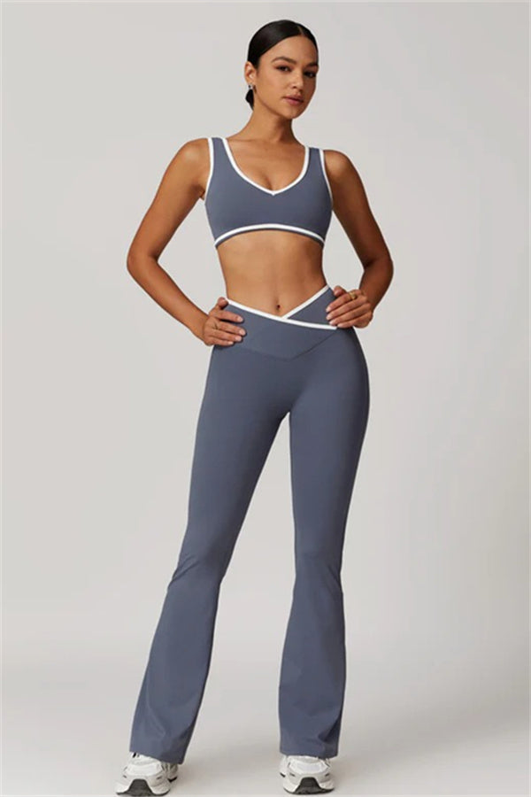 The Stamina Sports Bra Flared Leggings 2-Piece Set