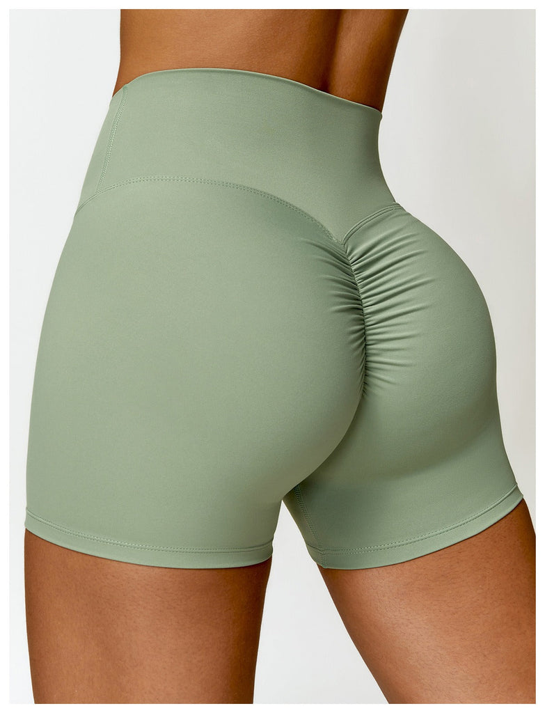 Eclipse Scrunch Shorts Bamboo green