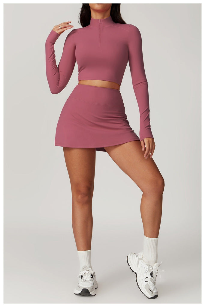 Mira Longsleeve Top & Skort Set Mauve
