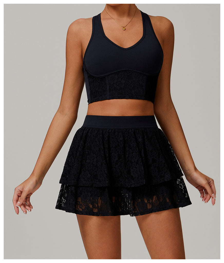 Lace Finest Side Pockets Skort
