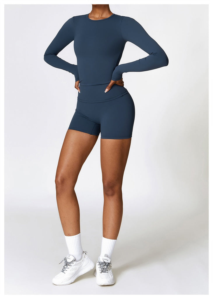 Butter Longsleeve Top & Shorts Set