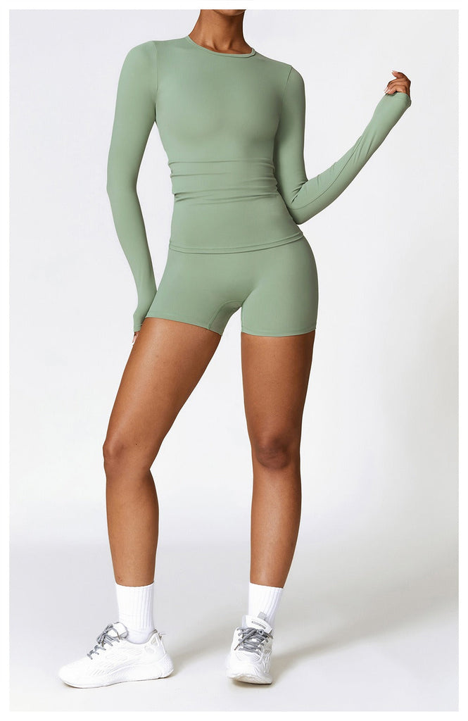 Butter Longsleeve Top & Shorts Set