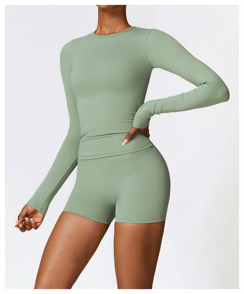 Butter Longsleeve Top & Shorts Set