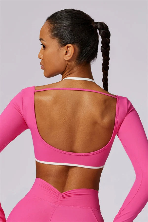 The Flex Fusion Crop Top Raspberry
