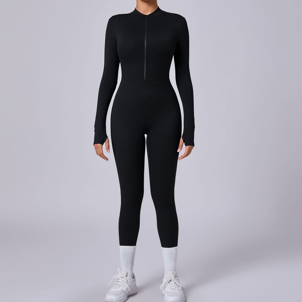 Core Longsleeve Sculpt Jumpsuit Black