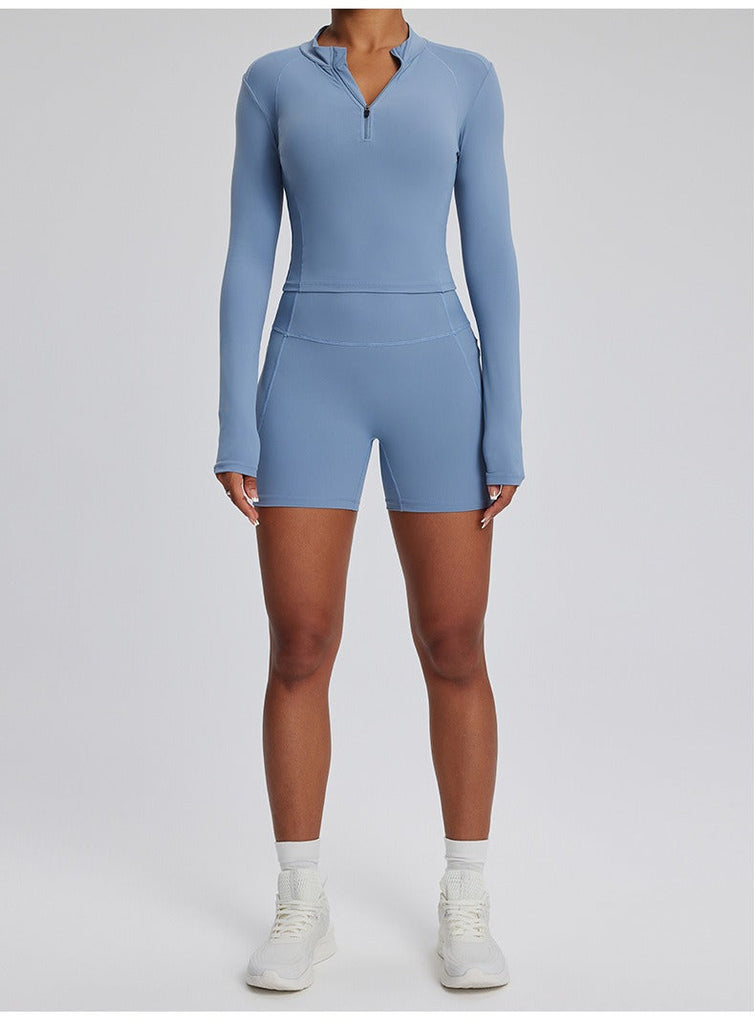 Dara Longsleeve Top & Shorts Set