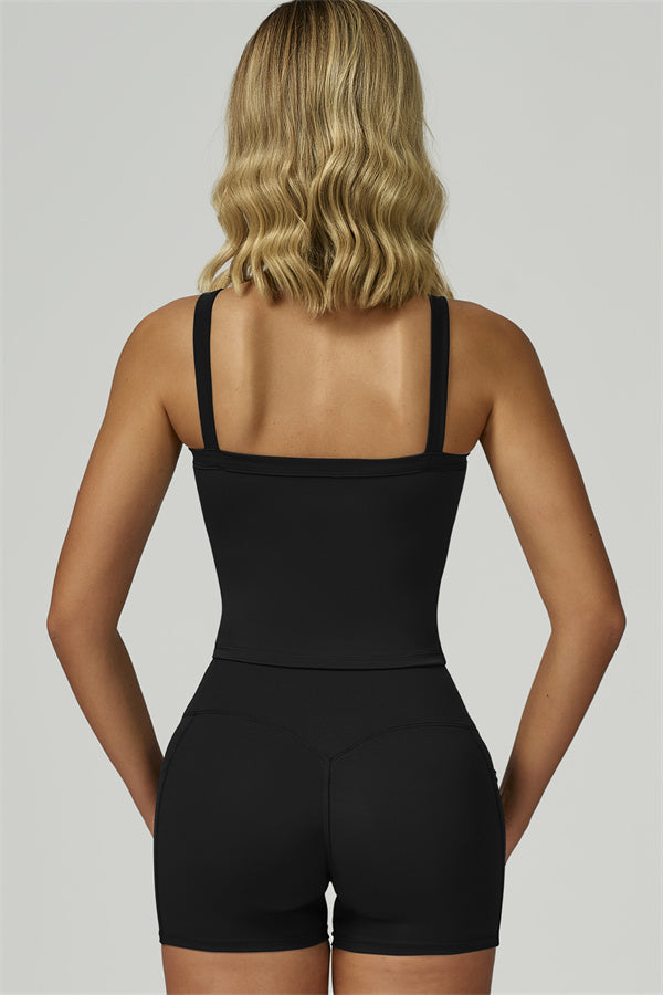 The Flourish Crop Tank Shorts 2-Piece Set