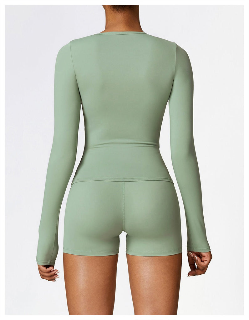 Butter Longsleeve Top & Shorts Set