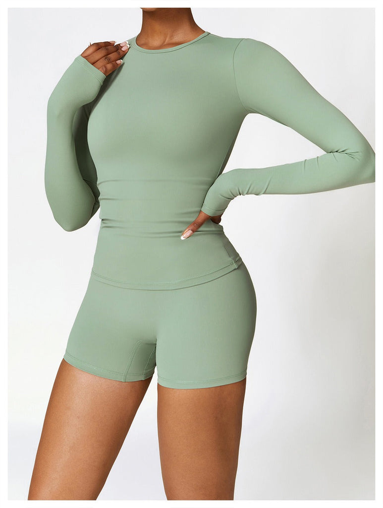Butter Longsleeve Top & Shorts Set