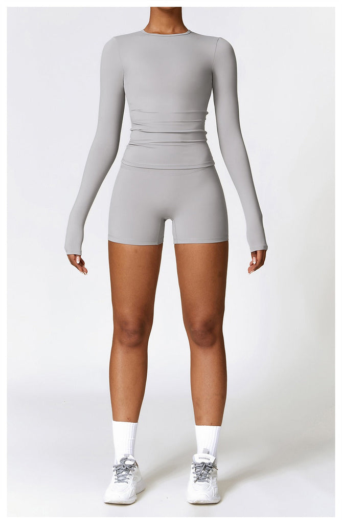 Butter Longsleeve Top & Shorts Set