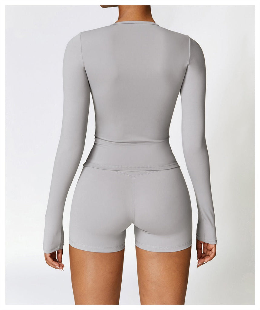 Butter Longsleeve Top & Shorts Set
