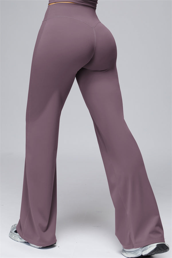 The FlexCore Flared Leggings Plum Purple