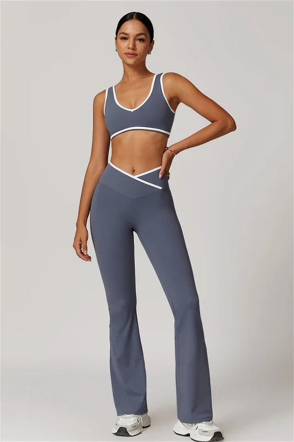 The Stamina Sports Bra Flared Leggings 2-Piece Set