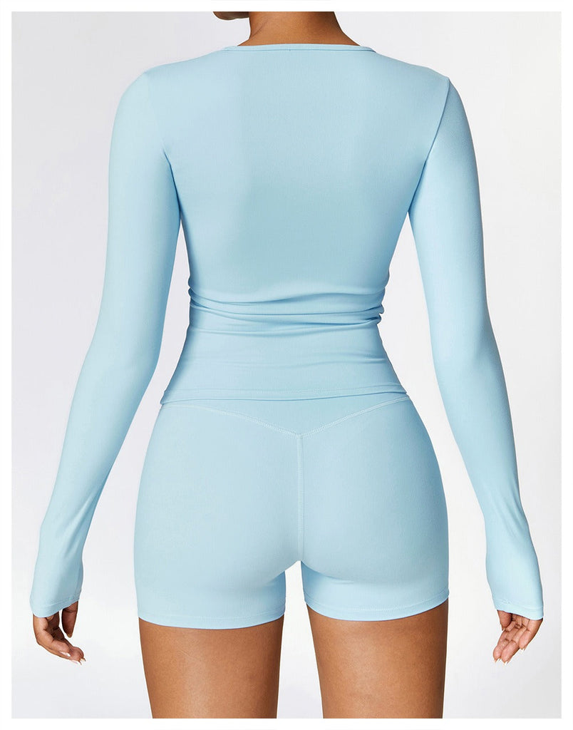 Butter Longsleeve Top & Shorts Set