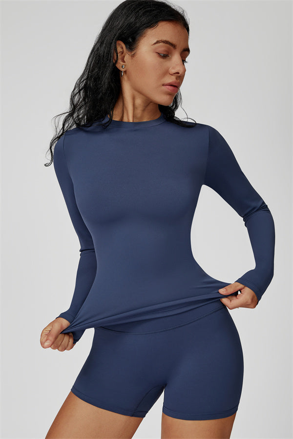 The Oasis Long Sleeve T-shirt Shorts 2-Piece Set