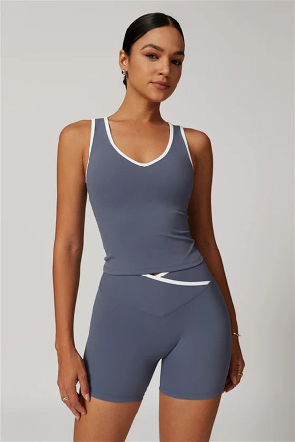 The Stamina Tank Top Shorts 2-Piece Set Dolphin