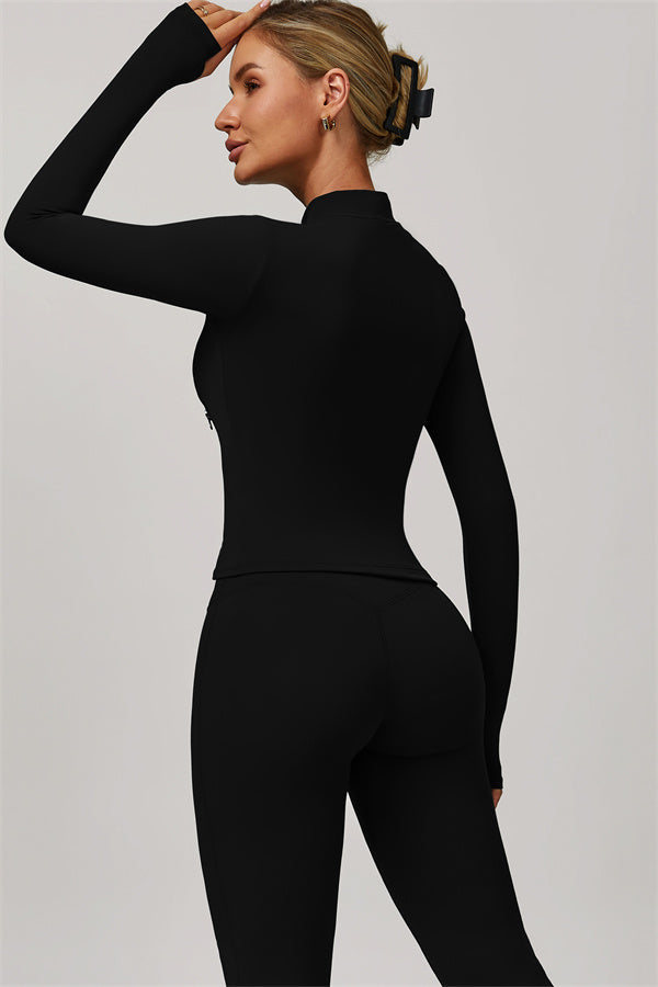 The Refresh Jacket Sports Bra Flared Leggings 3-Piece Set