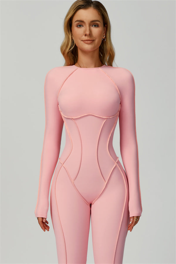 The Anew Long Sleeve Jumpsuit Pink