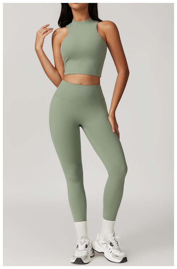 Mira Crop Top & Leggings Set Sage