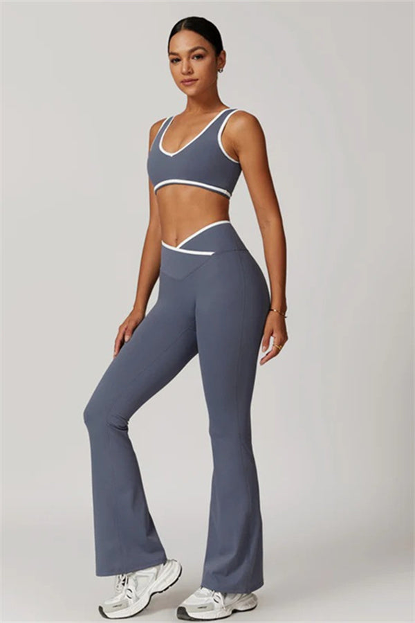 The Stamina Sports Bra Flared Leggings 2-Piece Set