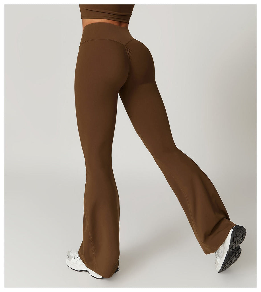Arabella Flared Trousers Brown