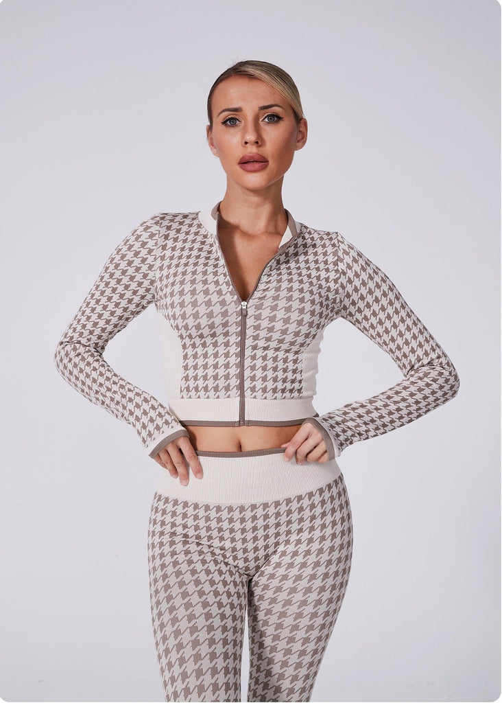 Noor Zip Longsleeve Top & Leggings Set