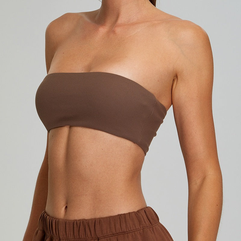 Annora Sleeveless Bra Top Brown